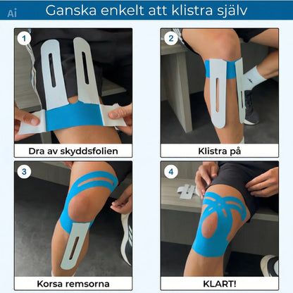 TAPEX™ – Kinesiotejp för stöd och avlastning av knät