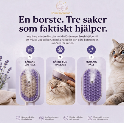 MiniDrömmen Brush - som tar bort all hår även om det har fastnat