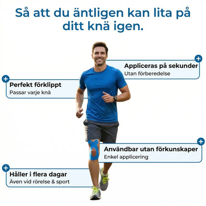 TAPEX™ – Kinesiotejp för stöd och avlastning av knät